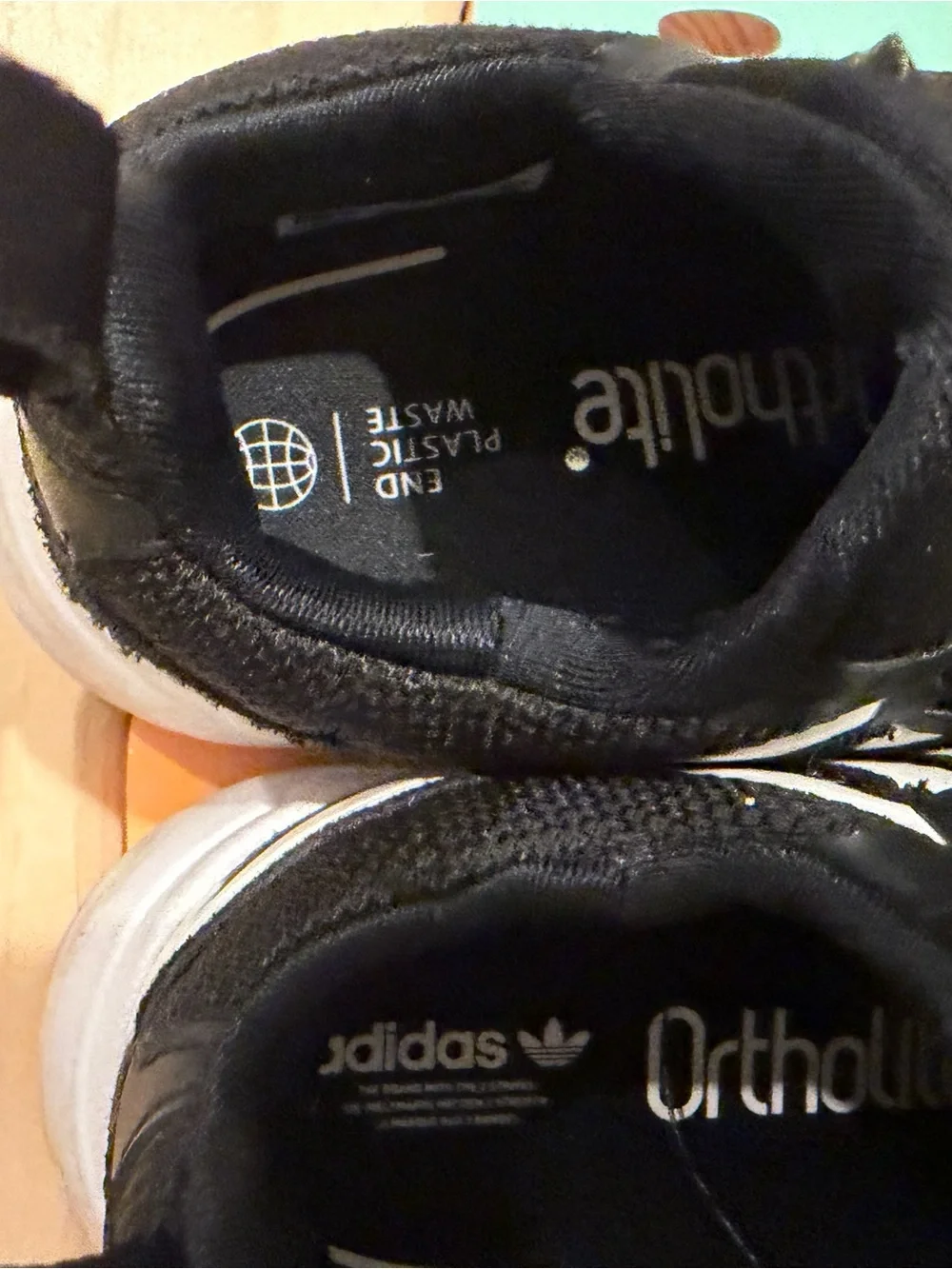 adidas Kids Black Sneakers with White Stripes